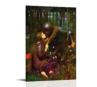 John William Waterhouse Painters' Works「La Belle Dame Sans Merci」Printed Canvas Poster Canvas Art And Wall Art Picture Print Modern Family Bedroom Decors 08x12inch(20x30cm)