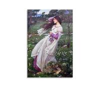 John William Waterhouse Painters' Works「Windflowers」Printed Canvas Poster Canvas Art And Wall Art Picture Print Modern Family Bedroom Decors 12x18inch(30x45cm)