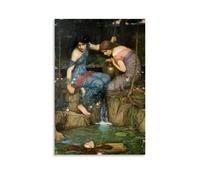 John William Waterhouse Paintings Wall Art Poster Prints Nymphs Finding The Head of Orpheus Cool Artworks Painting Wall Art Canvas Prints Hanging Picture Home Decors Gift Idea Unframe 12x18inch(30x45c