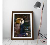 John William Waterhouse Pandora Framed Wall Art Picture Print - A3 - Walnut Frame