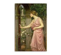 John William Waterhouse Psyche Poster Decorative Painting Canvas Wall Posters And Art Picture Print Modern Family Bedroom Decor Posters 16x24inch(40x60cm)