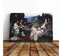 John William Waterhouse Saint Cecilia Canvas Print | Gallery Wrapped 30mm Frame Wall Art | 20x14 inches | Ready to Hang | Modern Religious Picture | Living Room Bedroom Lounge Office