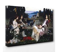 John William Waterhouse Saint Cecilia Canvas Print | Gallery Wrapped 30mm Frame Wall Art | 30x20 inches | Ready to Hang | Modern Religious Picture | Living Room Bedroom Lounge Office