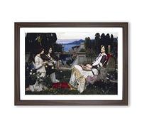 John William Waterhouse Saint Cecilia Framed Print | A2 Walnut Framed Wall Art | Ready to Hang | Modern Nature Picture | Living Room Bedroom Lounge Office