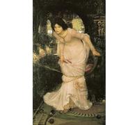 John William Waterhouse The Lady of Shalott looking at Lancelot - Canvas Wall Art - Canvas Print On A Wooden Frame - Perfect Picture For Wall Decoration
