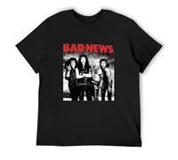 Johniel Bad News T-Shirt Anime Blank Men's T-Shirt Black XL