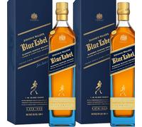 Johnnie Walker Blue Label (2 x 70cl) | Blended Scotch Whisky | 40% vol | Luxury Whisky Gift Set | Rare & Exquisite Scottish Whisky with Gift Boxes