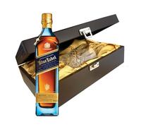 Johnnie Walker Blue Label Whisky In Luxury Box With Crystal Glass Tumbler 70cl 40% abv
