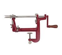 Johnny Apple Peeler, Heavy Duty Cast Iron Peeler with Stainless Steel Corer Slicer and Peeler Blades and a Strong Clamp Base, Apple Pie or Apple Crisp Maker