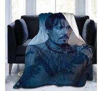 Johnny Blanket Depp Fleece Blanket for Couch - Throw Blanket Lightweight Johnny Blanket Depp Merch Super Soft Cozy Luxury Bed Blanket Microfiber and Throws for Sofa