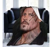 Johnny Blanket Depp Fleece Blanket for Couch - Throw Blanket Lightweight Johnny Blanket Depp Merch Super Soft Cozy Luxury Bed Blanket Microfiber and Throws for Sofa