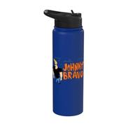 Johnny Bravo City Logo Stainless Steel Insulated Water Bottle