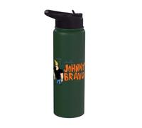 Johnny Bravo City Logo Stainless Steel Insulated Water Bottle