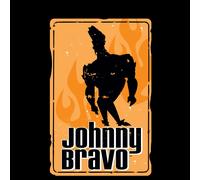 Johnny Bravo Fire Men's T-Shirt - Black - 3XL