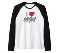 Johnny Bravo I Heart Johnny Raglan Baseball Tee