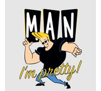 Johnny Bravo Man I'm Pretty Women's T-Shirt - Grey - 3XL