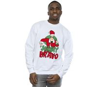 Johnny Bravo Men's Johnny Christmas Sweatshirt in White | Size: XL Johnny Bravo White XL