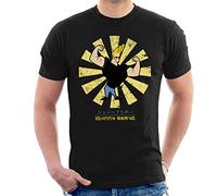 Johnny Bravo Retro Japanese Men's T-Shirt Black