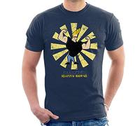 Johnny Bravo Retro Japanese Men's T-Shirt Navy Blue