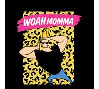 Johnny Bravo Woah Momma Men's T-Shirt - Black - XXL