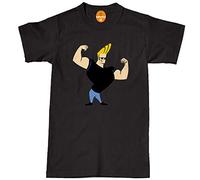 Johnny BRAVO'S Gym Vest T Shirt Weightlifting Bodybuilding Protein Beast Mode Black