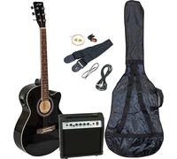 Johnny Brook Semi-Acoustic Guitar Kit with 20W Amplifier - Black