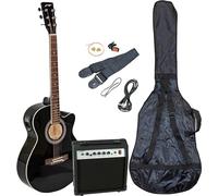 Johnny Brook Semi-Acoustic Guitar Kit with 20W Amplifier - Black