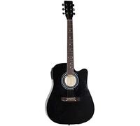 Johnny Brook Semi-Acoustic Guitar Kit with 20W Amplifier - Black