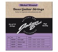 Johnny Brook Set Of 4 Nickel Wound Bass Guitar Strings (Medium Gauge)