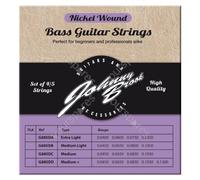 Johnny Brook Set Of 4 Nickel Wound Bass Guitar Strings (Medium Light Gauge)