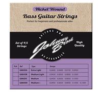 Johnny Brook Set Of 5 Nickel Wound Bass Guitar Strings For 5 String Bass Guitars (Medium Gauge)