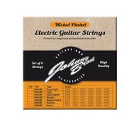 Johnny Brook Set Of 6 Nickel Plated Steel Electric Guitar Strings (Med