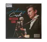 Johnny Cash American Icon - 1x White Vinyl LP in Black Johnny Cash Black