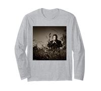 Johnny Cash American Music Legend by Michael Grecco Long Sleeve T-Shirt
