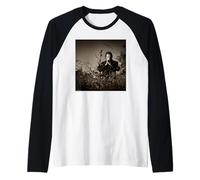 Johnny Cash American Music Legend by Michael Grecco Raglan Baseball Tee