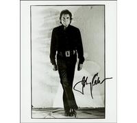 JOHNNY CASH AUTOGRAPH, PHOTO PRINT, APPROX SIZE 12X8 INCHES