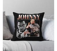 Johnny Cash Concert Square Pillowcase Polyester Linen Velvet Pattern Zip Decorative Car Cushion Cover