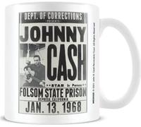 Johnny Cash (Folsom State Prison) 11oz/315ml White Mug