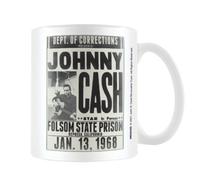 Johnny Cash Folsom State Prison Mug Grey/White One Size