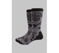 Johnny Cash Guitars N Guns Logo Socks