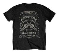 Johnny Cash JCTS11MB01 T-Shirt, Black, Small