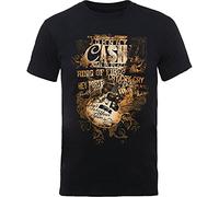 Johnny Cash JCTS12MB04 T-Shirt, Black, X-Large