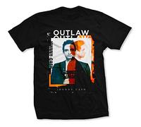 Johnny Cash - Johnny Cash Men's Outlaw Black T-Shirt