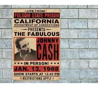 Johnny Cash Live Folsom State Prison Garage Man Cave metal signs Signs & Plaques home decor 12x8 inch/30x20cm