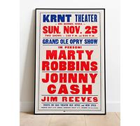 Johnny Cash Marty Robbins Jim Reeves 1962 Tour Live Concert : Huge 36"x24" Poster Print Similar (Slightly Larger) to A1 Size : Retro Reproduction BRING YOUR WALLS TO LIFE !! #2