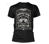 Johnny Cash Men's American Rebel Black T-shirt