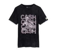 Johnny Cash Mens Black Character Short Sleeved T-Shirt - Medium