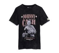 Johnny Cash Mens Black Character Short Sleeved T-Shirt - Small