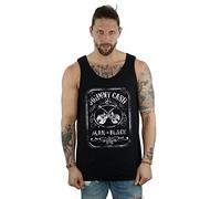 Johnny Cash Men's Man in Black Label Vest Medium Black