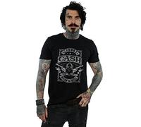 Johnny Cash Men's Mean As Hell T-Shirt Black X-Large